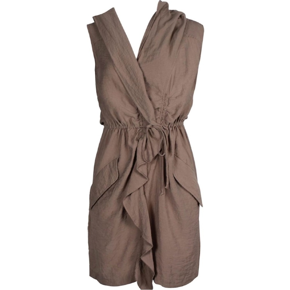 BCBGMaxAzria Khaki Wrap Dress